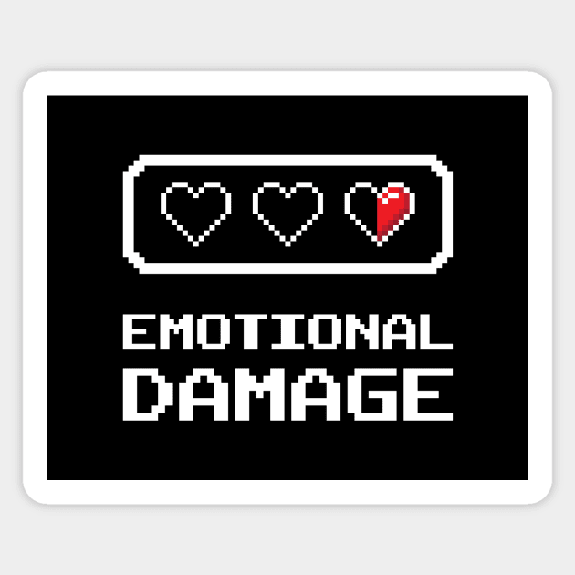 Emotional Damage Sticker by Sticus Design